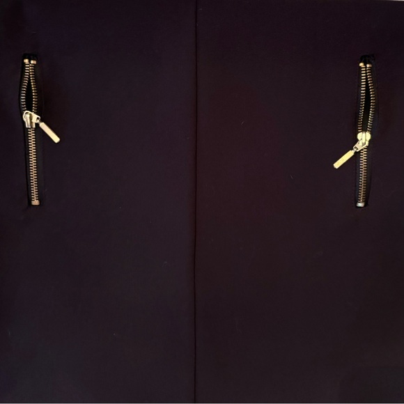 ZARA Exposed Gold Metal Zippers High Collar Boxy Silhouette Mini Dress - Picture 10 of 13